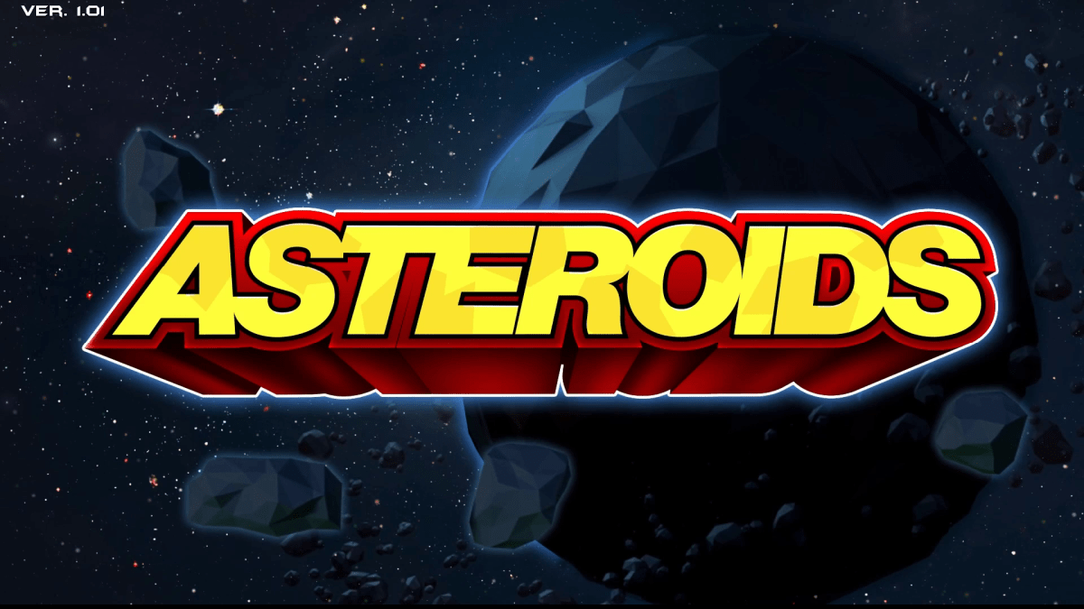 Asteroids arcade game graphics logo classic play classics classicgaming cc